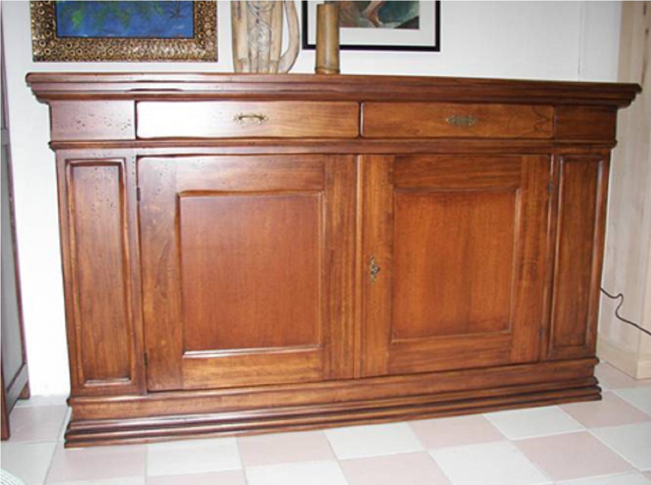 La tavola :. arredamenti tavoli e sedie mobili in legno massello ... Credenza in legno massello